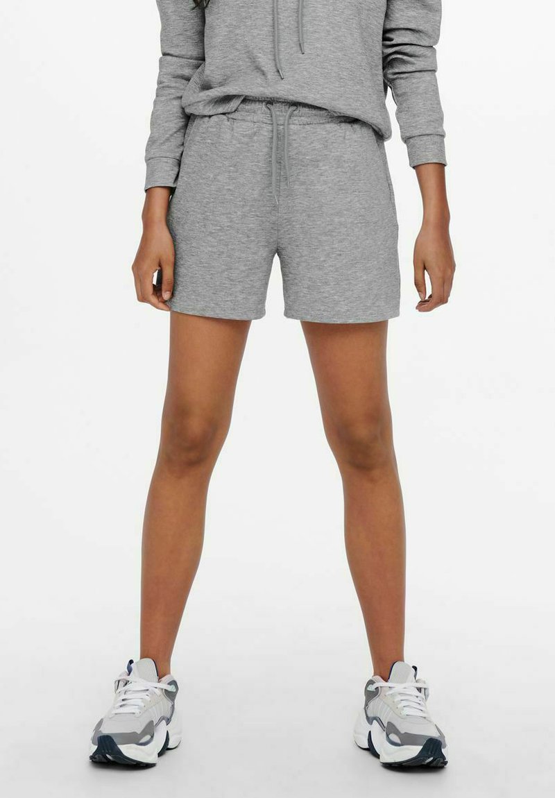 ONLY Play - ONPLOUNGE LIFE SHORTS - Športne kratke hlače - light grey melange, Povečajte