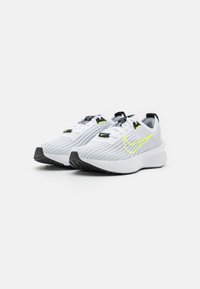 Nike Performance INTERACT RUN - Trail running shoes - white/volt/wolf grey/black