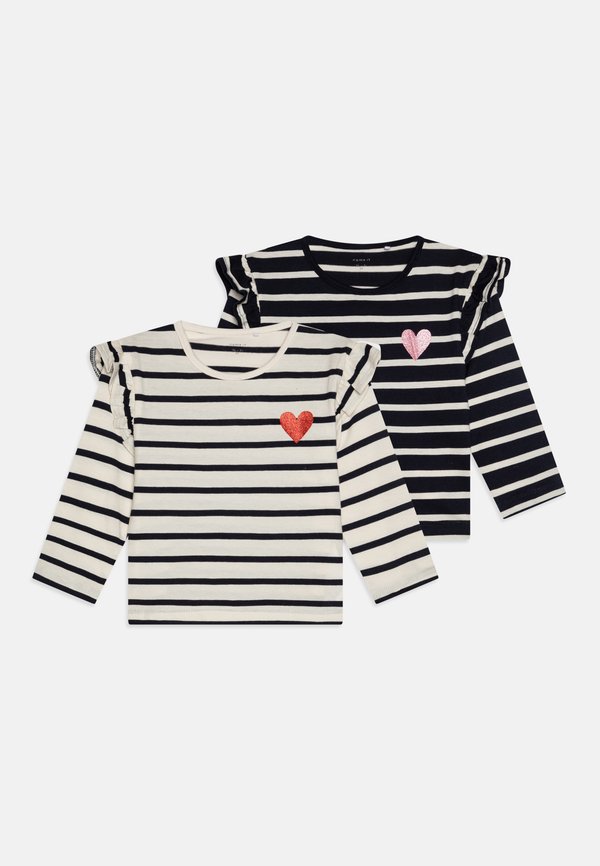 NMFTOVELINA 2 PACK - Long sleeved top - dark sapphire