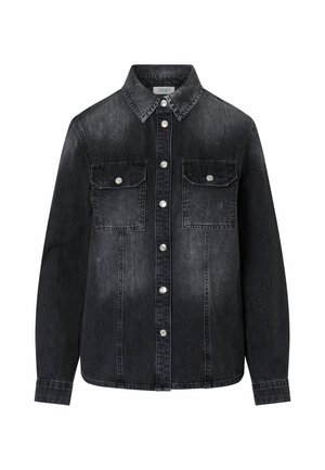 LIU JO, LIU JO SLIM FIT DENIM SHIRT - Πουκαμίσα με κουμπιά - black denim