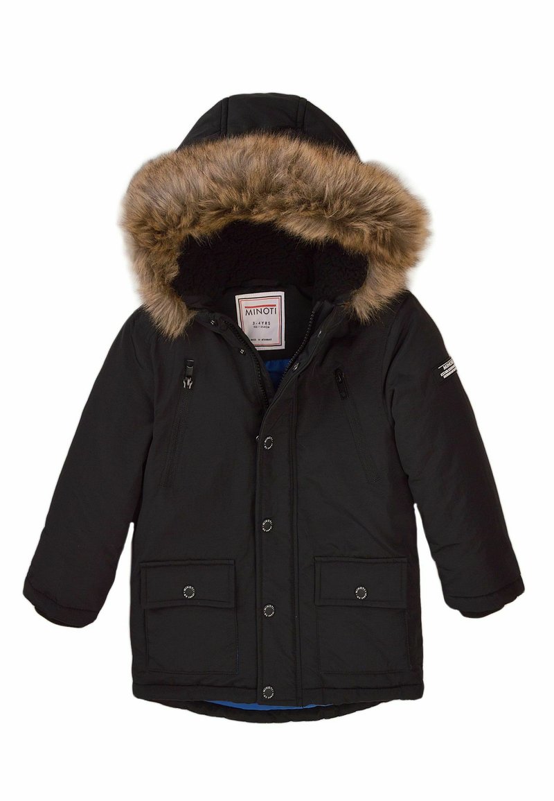 MINOTI Wintermantel zwart MINOTI Wintermantel zwart