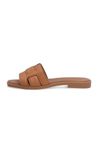Pantolette flach - brown