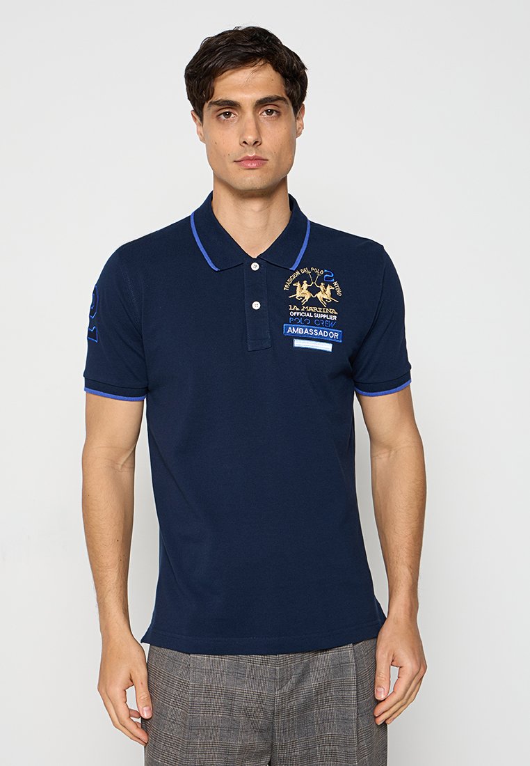 LA MARTINA Poloshirt donkerblauw LA MARTINA Poloshirt donkerblauw
