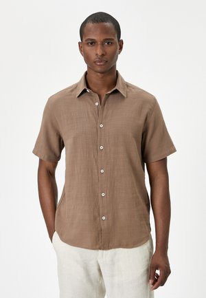 Koton SHORT SLEEVE - Skjorter - brown