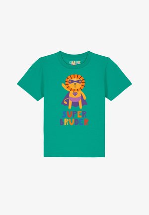 watapparel LÖWE SUPERBRUDER - T-shirt print - go green