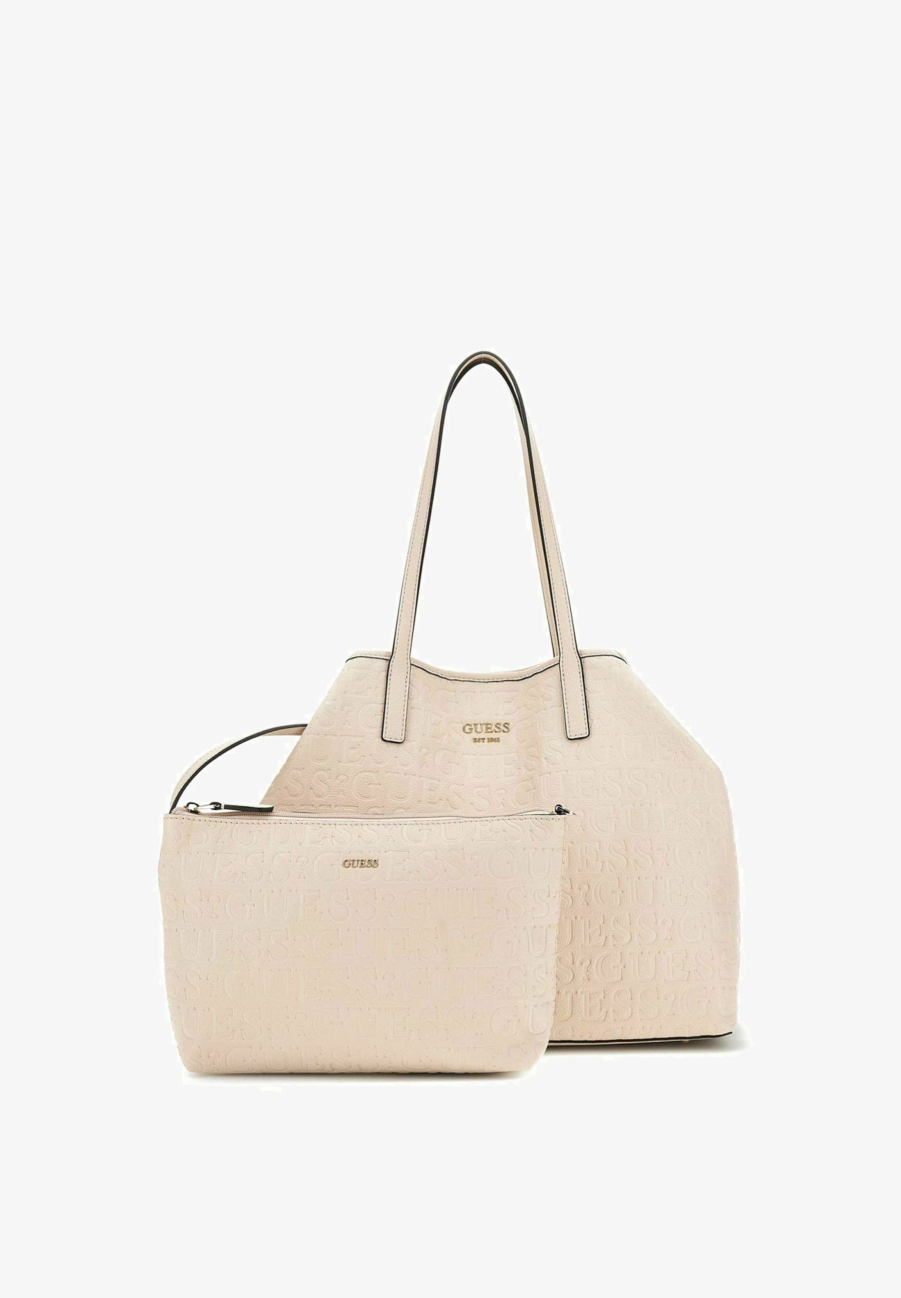 Guess Vikky Sac Guess Fourre Tout Guess VIKKY LARGE IN Cabas Stone