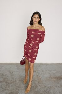 Never Fully Dressed HEART MINI DIAZ DRESS - Vestito elegante - red