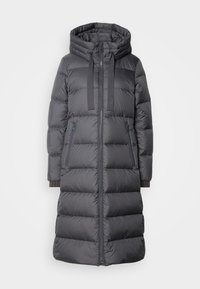 LONG COAT FEMININE SHAPE WITH HOOD - Πουπουλένιο μπουφάν - light graphite