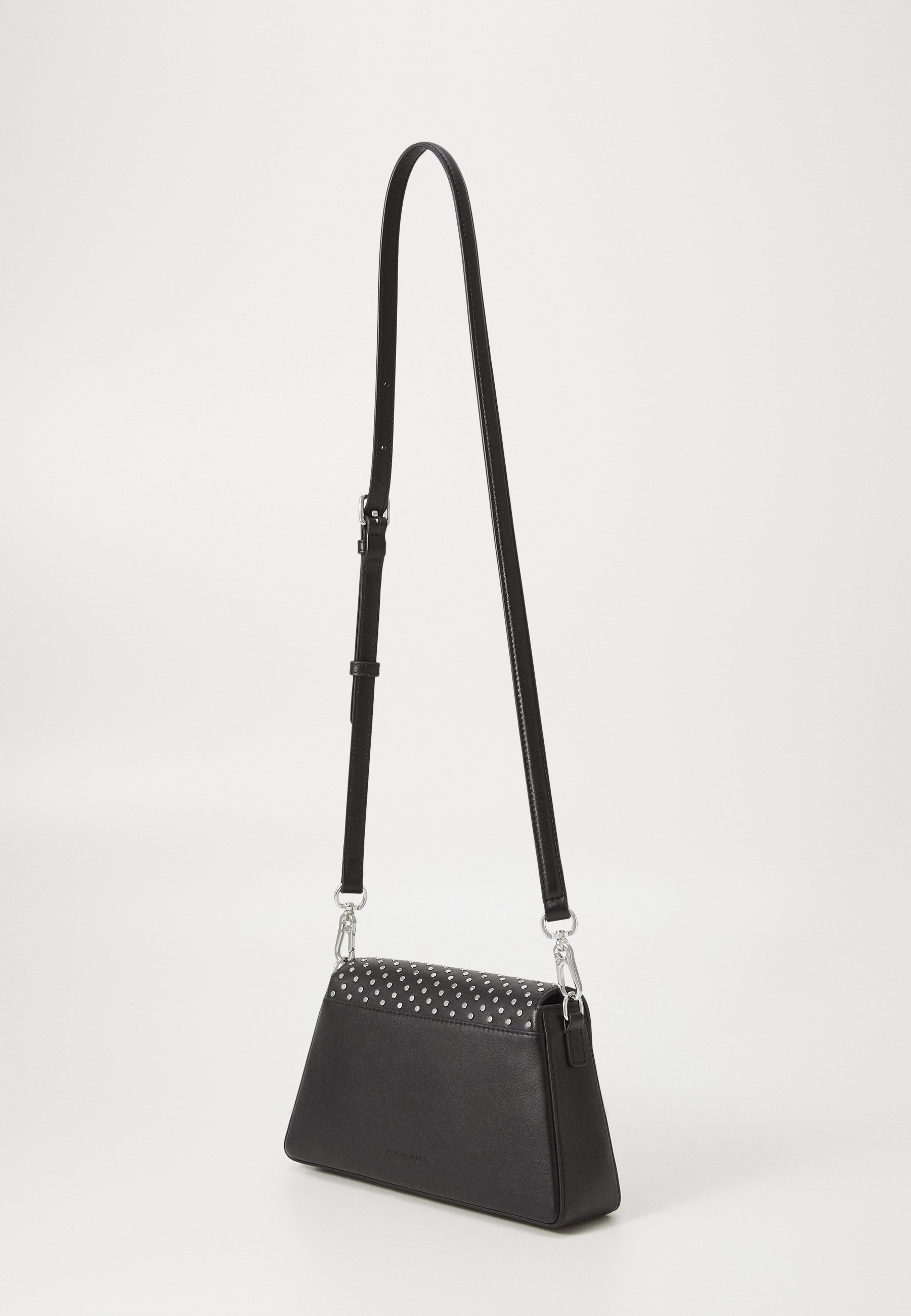 KARL LAGERFELD IKON SOFT CROSSBODY STUDS - Cross body bag - black
