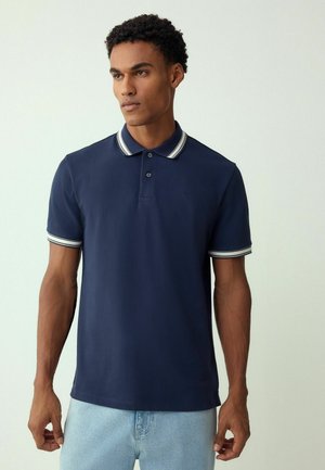 TIPPED REGULAR FIT - Poloshirt - navy blue