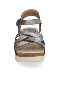 Josef Seibel Sandalen met plateauzool - platin