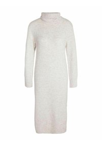 Noisy May NMVIOLA ROLLNECK DRESS  - Abito in maglia - eggnog