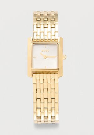 BOSS LUCY SCALA - Ura - gold-coloured/white