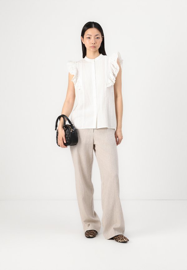 SLFTANIA RITA WIDE PANT  - Trousers - melange2