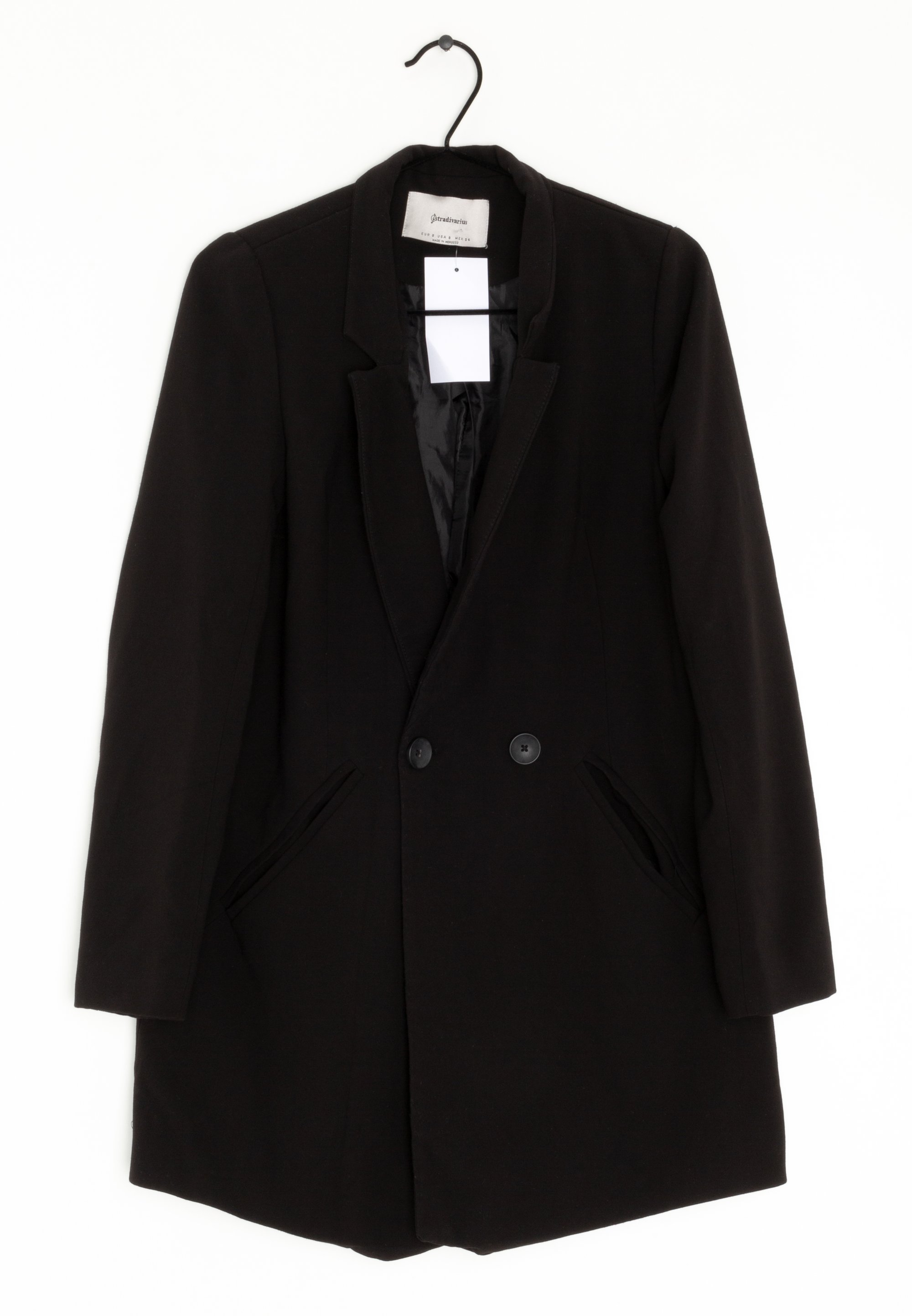 Stradivarius Kurzmantel black/schwarz (Pre-owned) Zalando