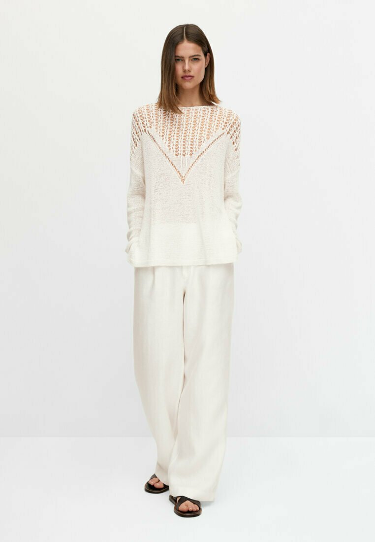 Damen Strickjacken | Massimo Dutti Strickpullover beige - TU73567 Damen Strickjacken | Massimo Dutti Strickpullover beige - TU73567