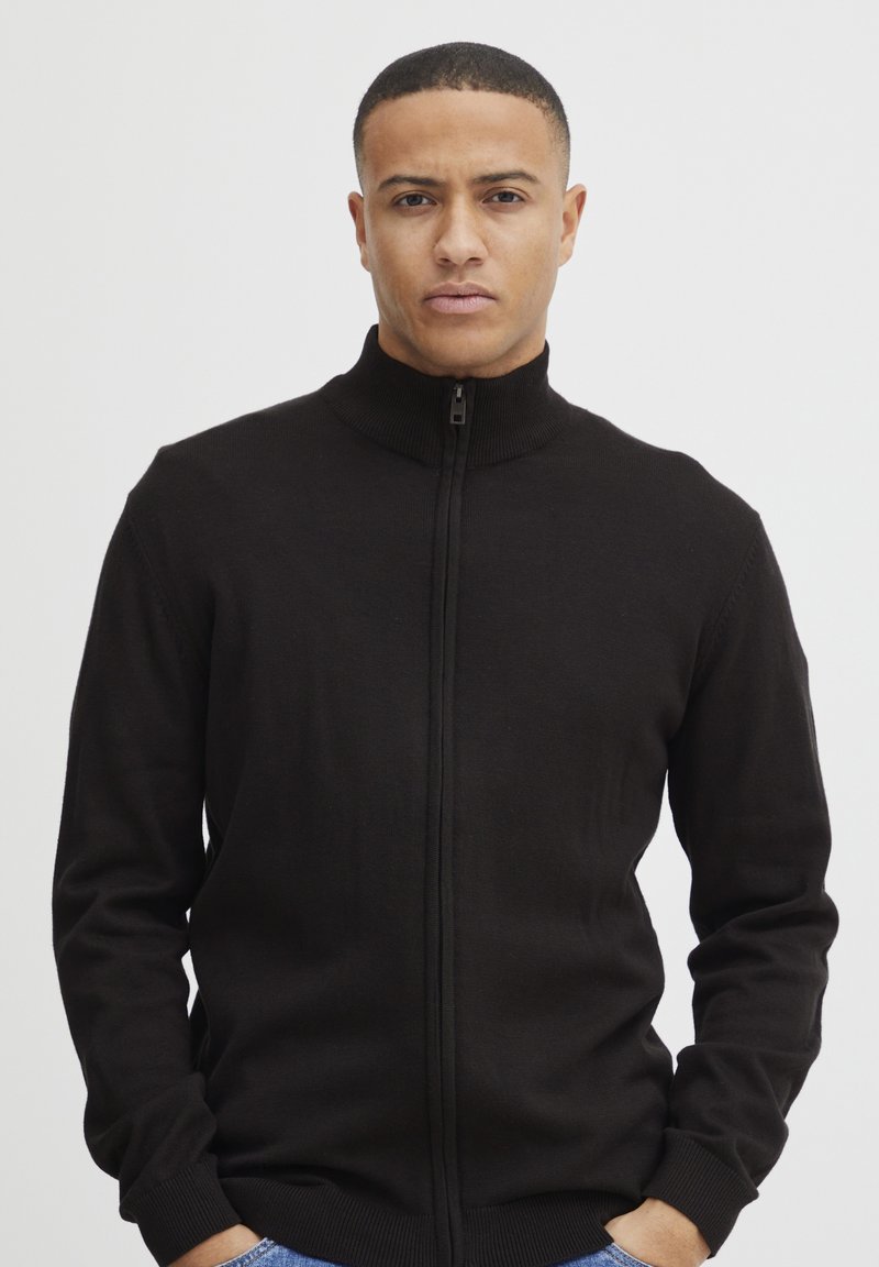 Solid SDDenley - Sudadera con cremallera - true black