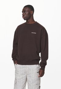 Pegador LOGO OVERSIZED SWEATER - Felpa - washed oak brown