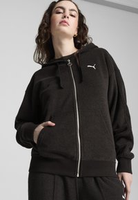Puma MIT DURCHGEHENDEM REISSVERSCHLUSS - Giacca in pile - black