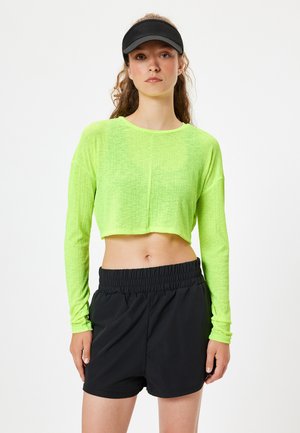 CROP - Langærmet T-shirt - green