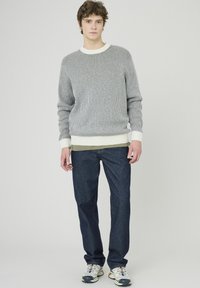 BZB BICOLORE - Pullover - grey beige