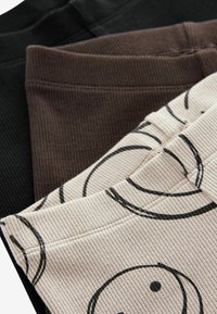 Next 3 PACK - Leggings - Byxor - black brown happy