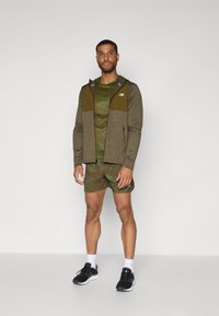 New Balance GRID HOODED FULL ZIP - Løpejakke - woodland heather