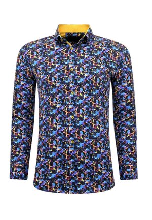 OVERHEMD - NW  - Overhemd - blauw, geel