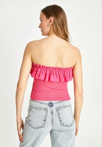Koton STRAPLESS  FRILLED - Top - pink
