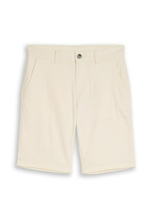 TOM TAILOR, SLIM CHINO SHORTS - Kratke hlače - gardenia white