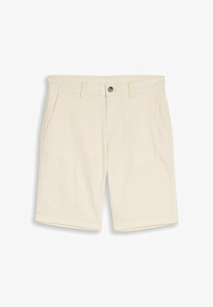 TOM TAILOR, SLIM CHINO SHORTS - Rövidnadrágok - gardenia white