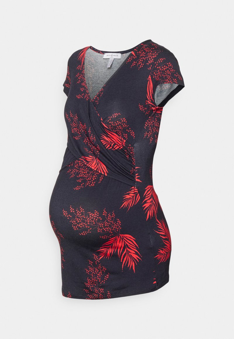 Envie de Fraise FIONA - T-shirt estampada - navy blue/red