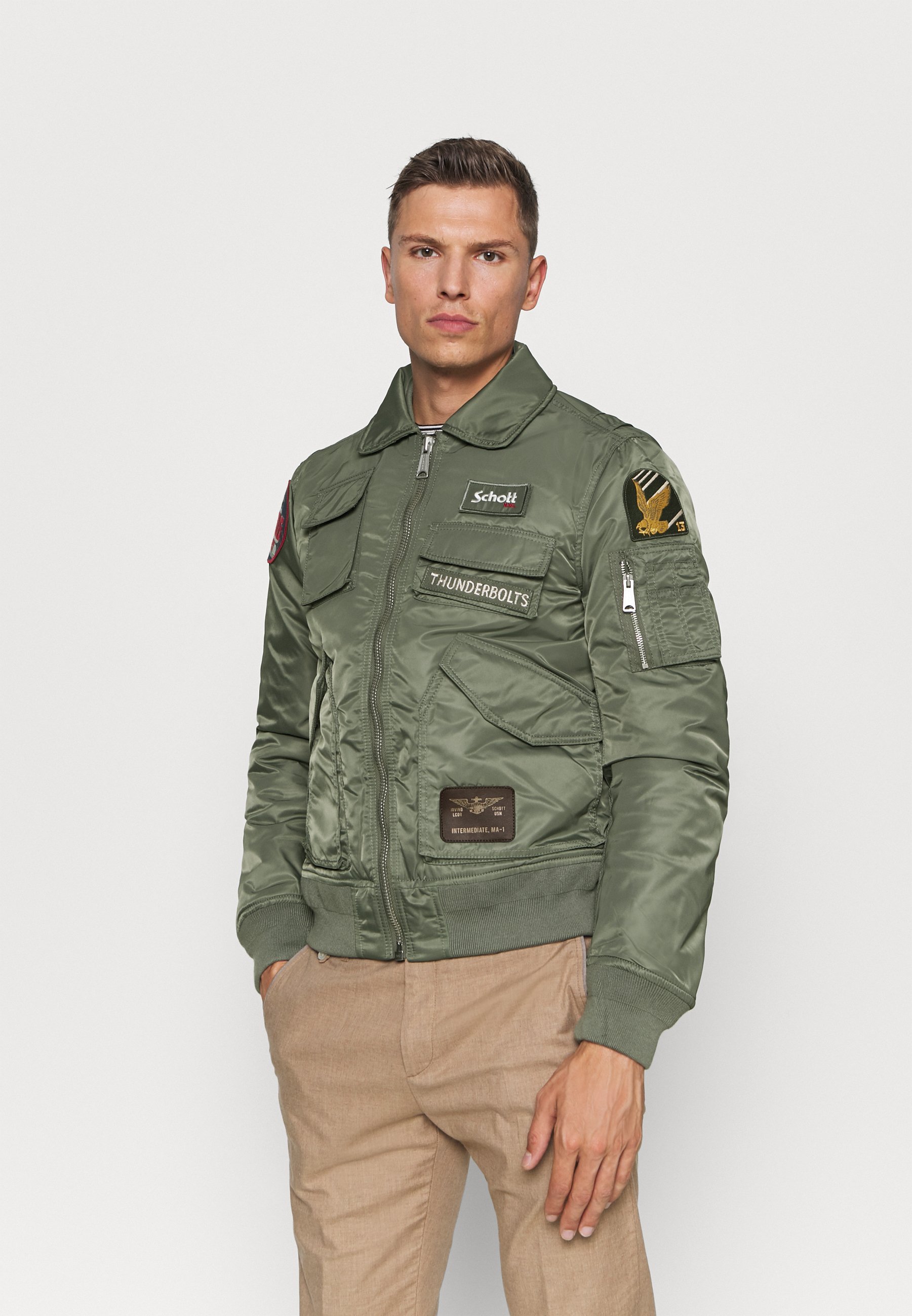 Schott NYC Fargo Heren Winterjas - Lang Donsjack Met Rits