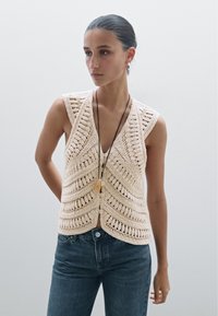 Massimo Dutti - Waistcoat - beige Thumbnail Image 1