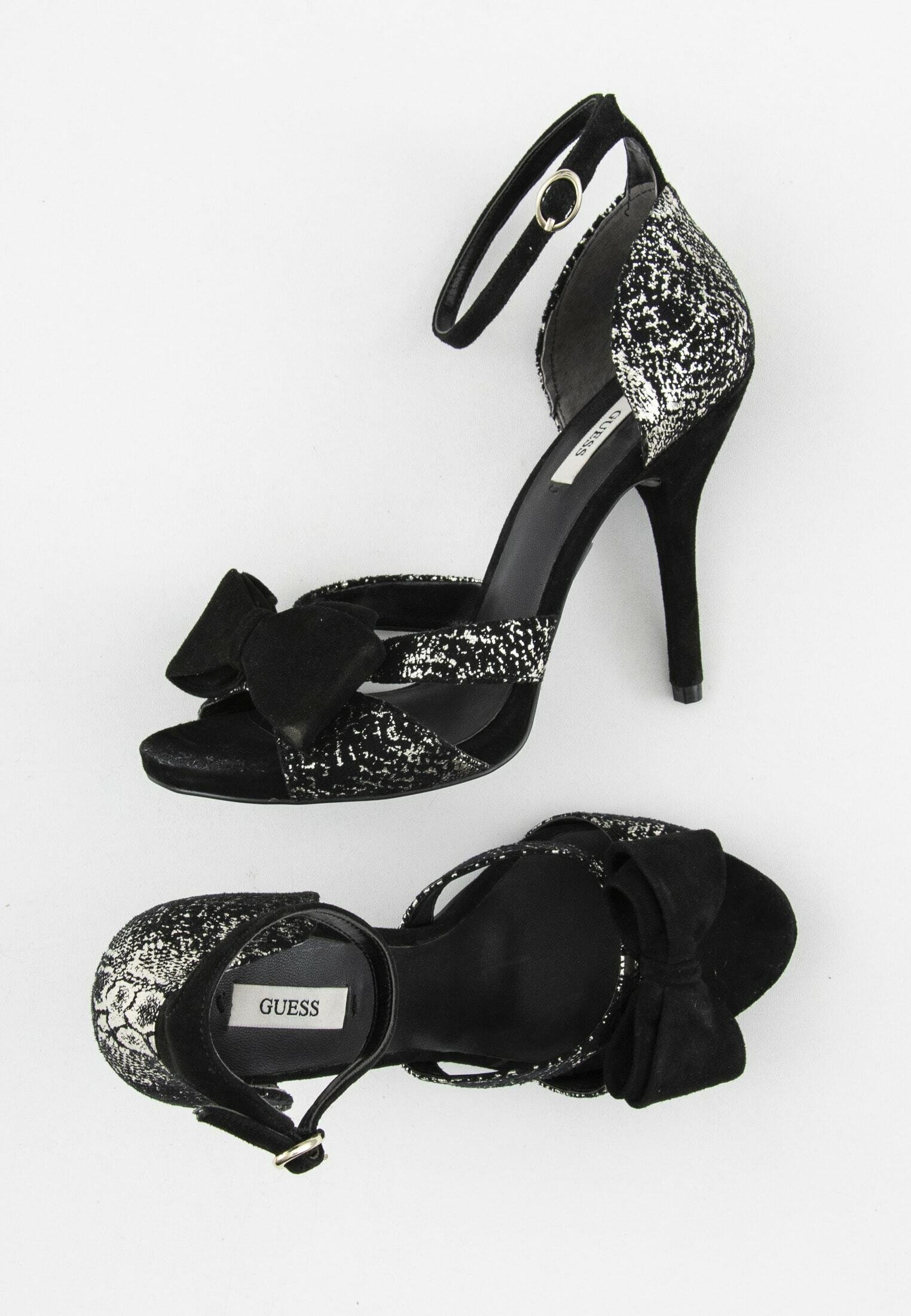 Guess Sandalen met hoge hak - black/Zwart - Zalando.nl