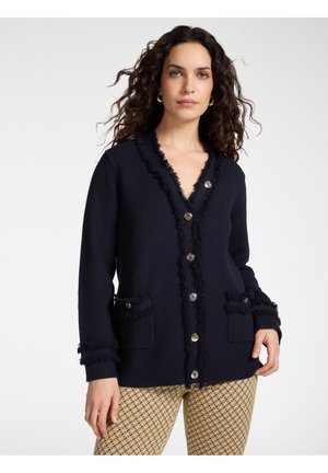 CON FRANGE - Cardigan - blu