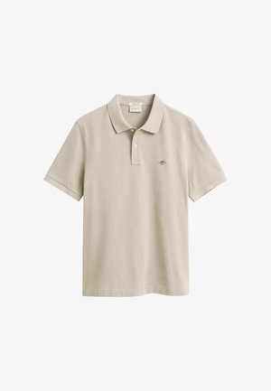 GANT, REG SHIELD SS PIQUE POLO - Polo - clay beige