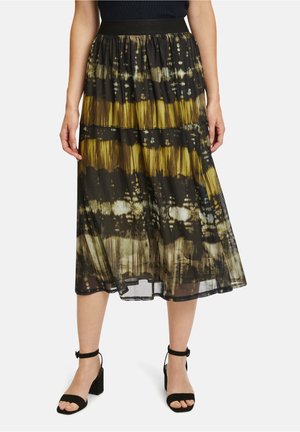 A-line skirt - black khaki