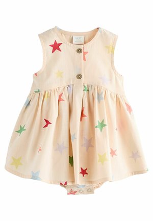 Next INTEGRAL KNICKERS  REGULAR FIT - Vestito casual - cream multi star print