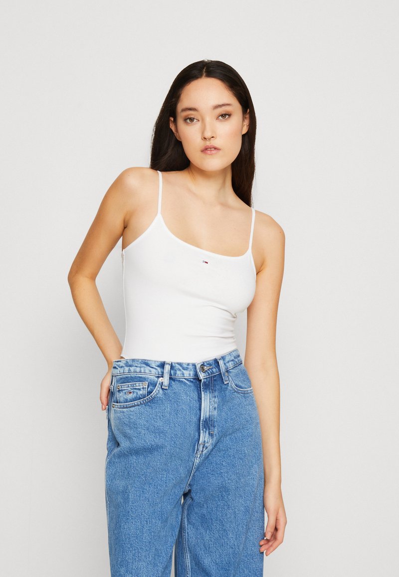 Tommy Jeans ESSENTIAL STRAPPY BODY Top white/blanco Zalando.es
