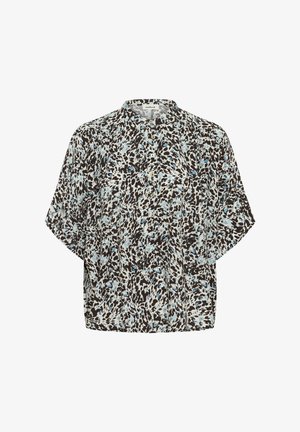 Soaked in Luxury, SLARJANA SHORT SLEEVE - Bluse - cappuccino stroke