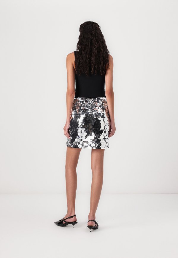 NMSMILA MINI SEQUIN SKIRT - Mini skirt2