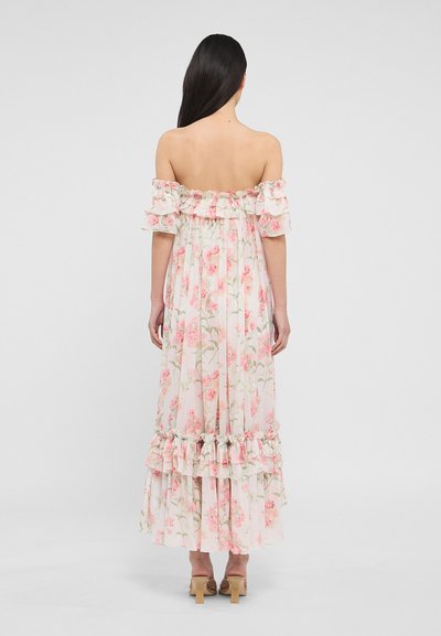 Needle & Thread SUMMER POSY ARIA OFF SHOULDER ANKLE GOWN - Maxiklänning - moonshine/coral