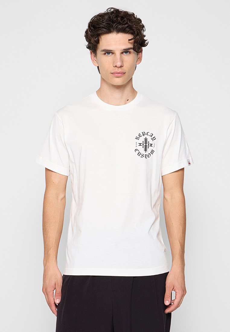Replay T-shirt print wit