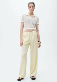 Mango ALADA - Broek - light yellow