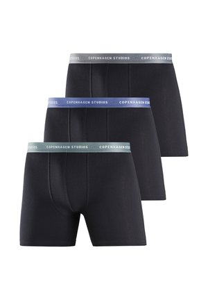 3-PACK - Boxerbriefs - schwarz blau   schwarz salbei   schwarzgrau