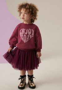 Next SET REGULAR FIT - Veckad kjol - purple