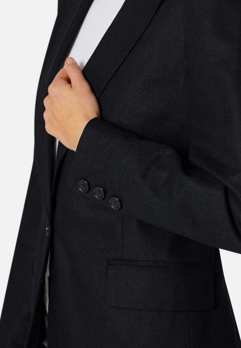 Damen Leichte Jacken | MADELEINE SCHLANKER IN HOCHWERTIGER MISCH Blazer schwarz/schwarz meliert - QQ31585 Damen Leichte Jacken | MADELEINE SCHLANKER IN HOCHWERTIGER MISCH Blazer schwarz/schwarz meliert - QQ31585