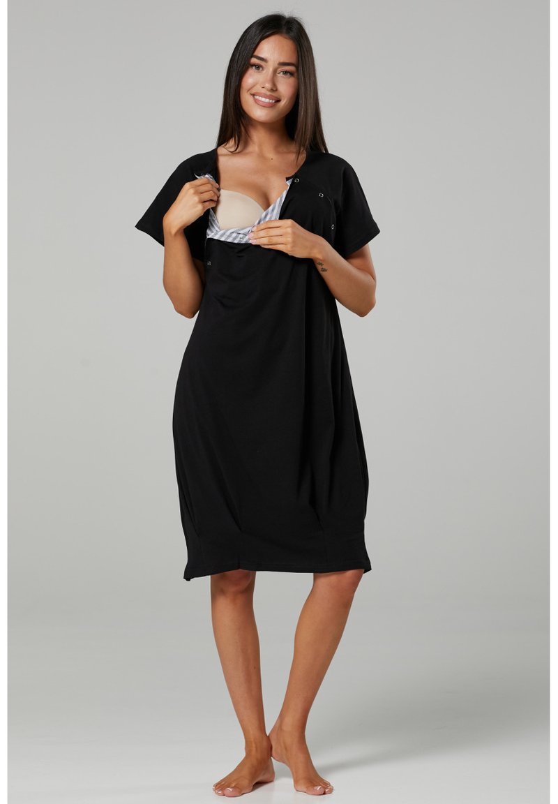 Happy Mama Nursing Maxi Dress Uk Happy Mama MATERNITY NURSING WRAP SHORT SLEEVE Day Dress Black With  Gold Stars/mottled Black