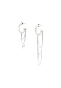 BOLT SWAG HOOP ASYMMETRICAL SET - Boucles d'oreilles - silver